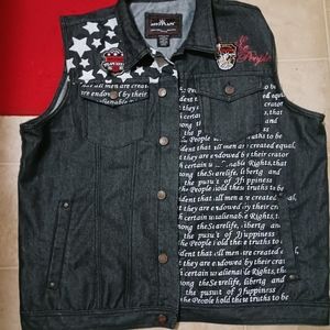 Red ape jean vest